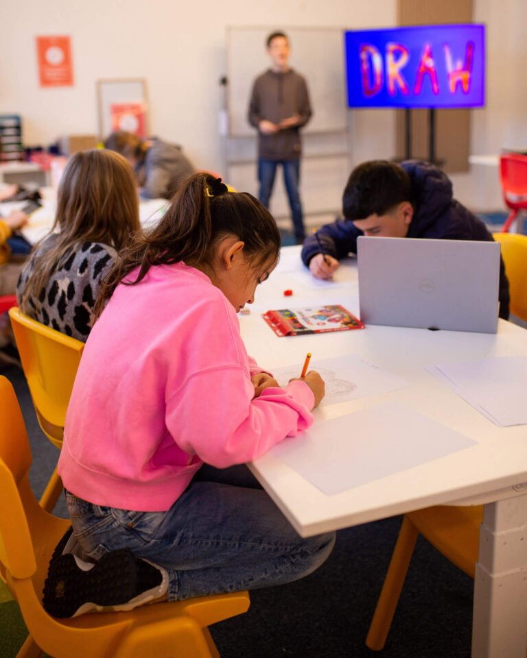 learnlife village hub learnrers in art class 768x960